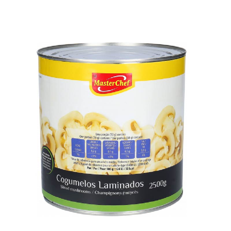 Cogumelos laminados Masterchef 2,5kg