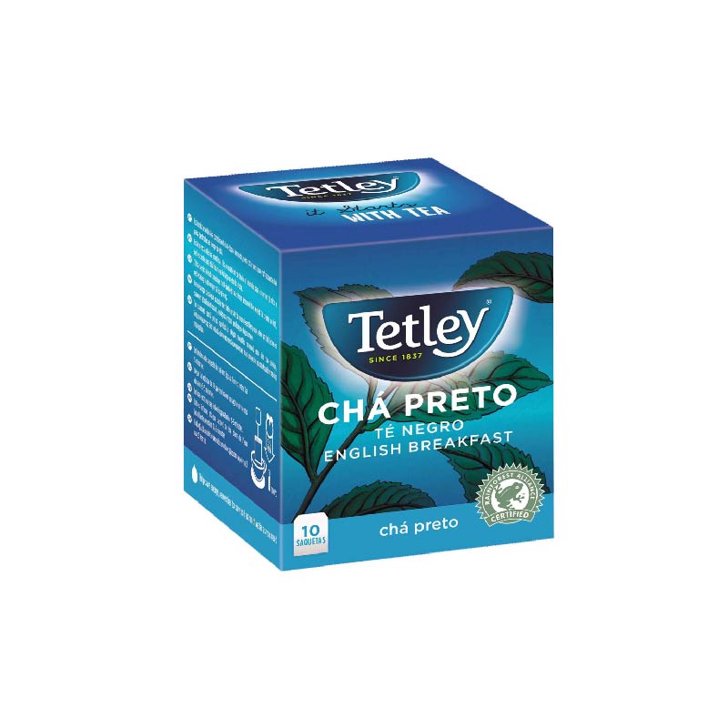 Chá preto Tetley 10 saquetas