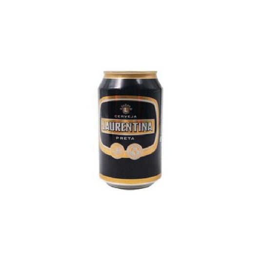 Cerveja Laurentina preta lata 330ml