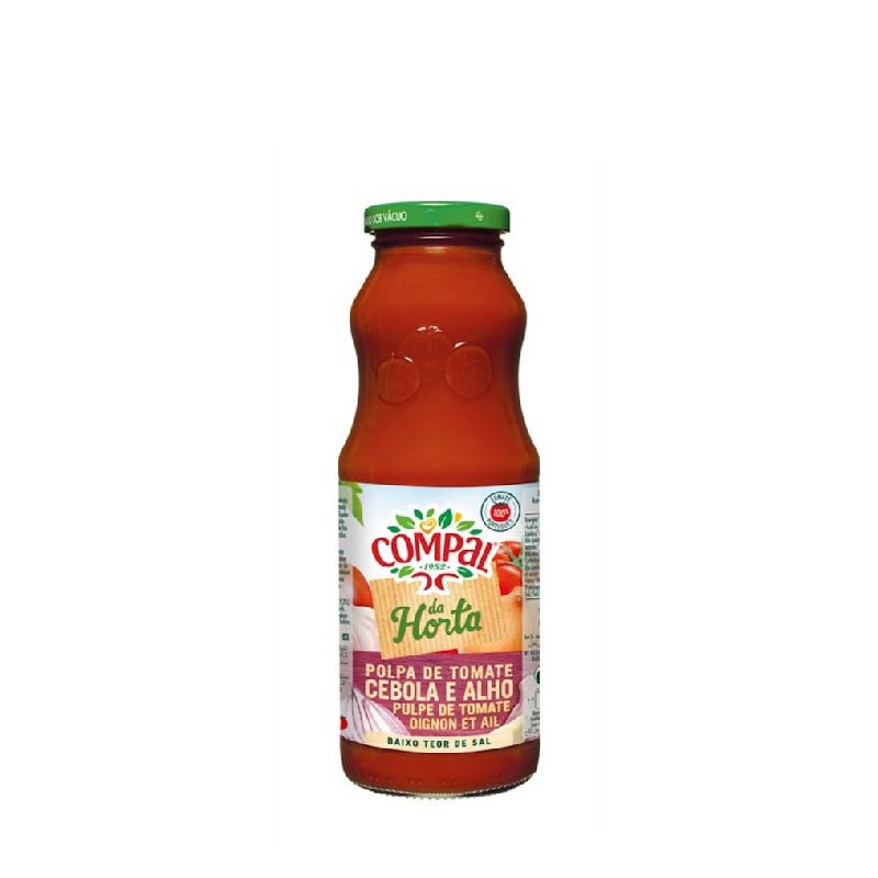 Polpa de tomate cebola e alho Compal 500g