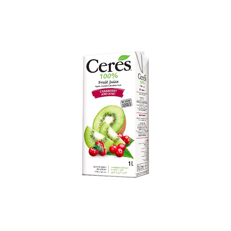 Sumo de cranberry e kiwi Ceres 1L