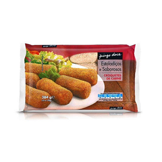 Croquetes de carne congelado Pingo doce 384g