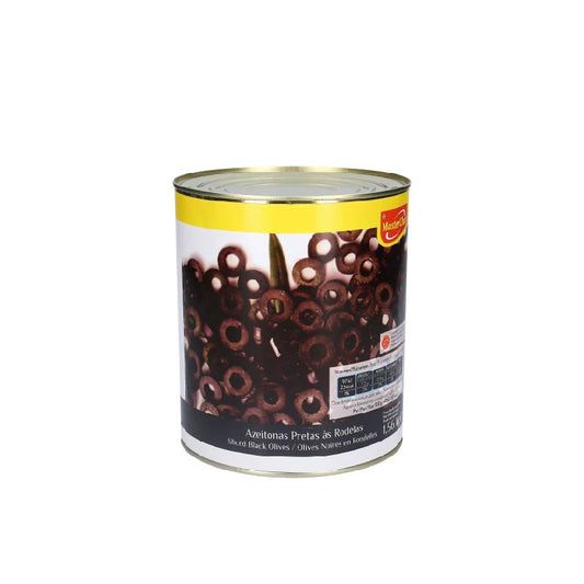 Azeitona preta oxidada laminada Masterchef 1,56kg