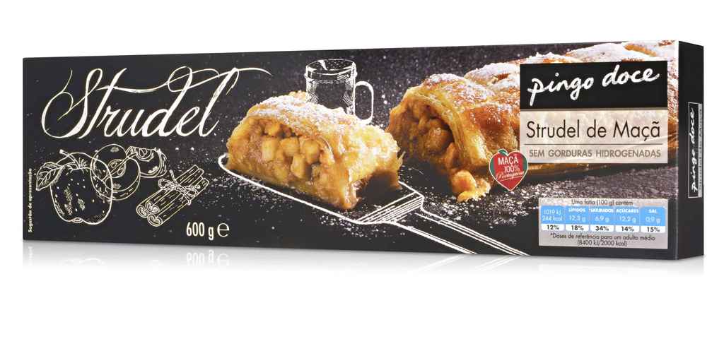 Strudel maçã congelada Pingo Doce 600g