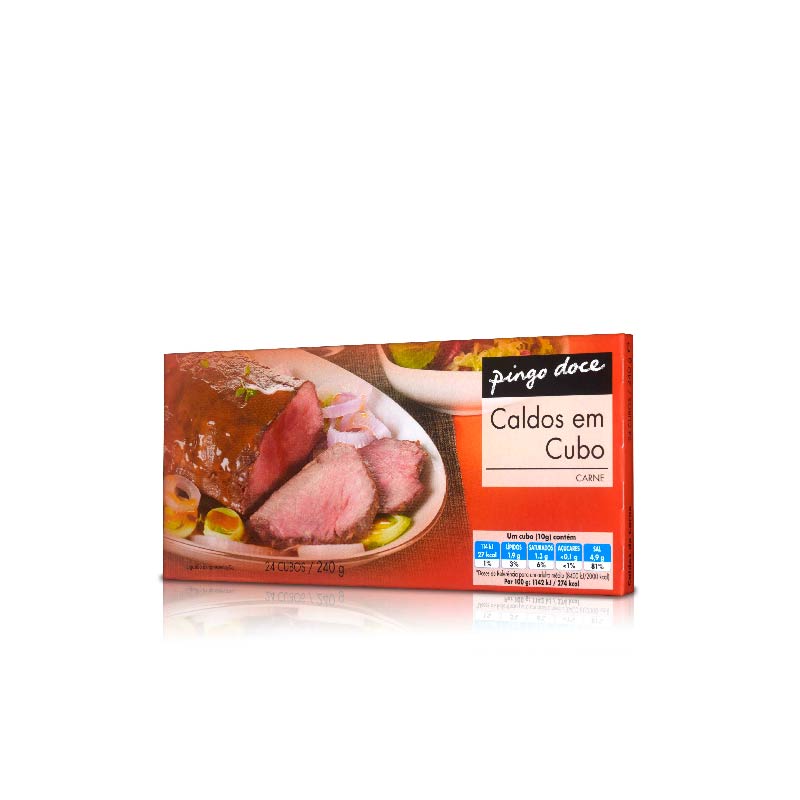 Caldo de carne Pingo Doce 24 cubos