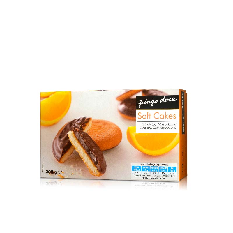 Bolacha recheada laranja Pingo Doce 300g