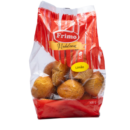 Madalenas limão com sementes papoila Frimo