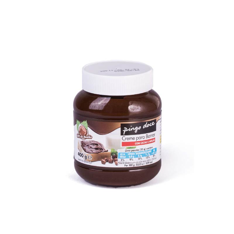 Creme barrar avelã Pingo Doce 400g