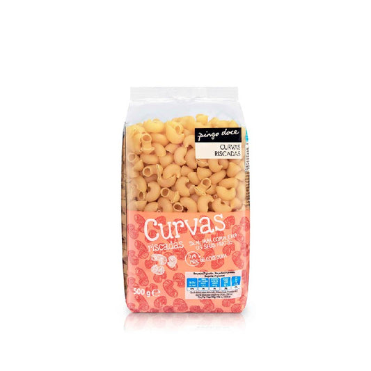 Massa curvas riscadas Pingo Doce 500g