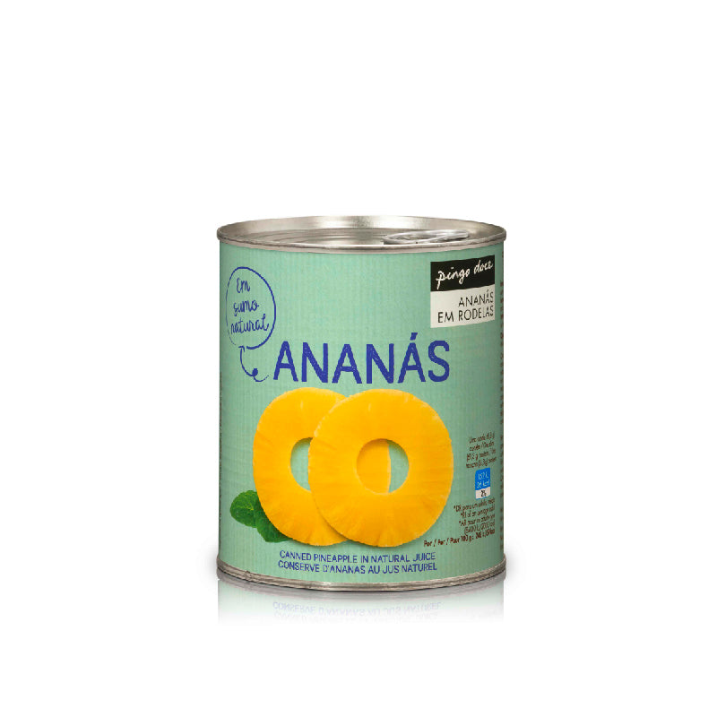 Ananás rodelas Pingo Doce 825g