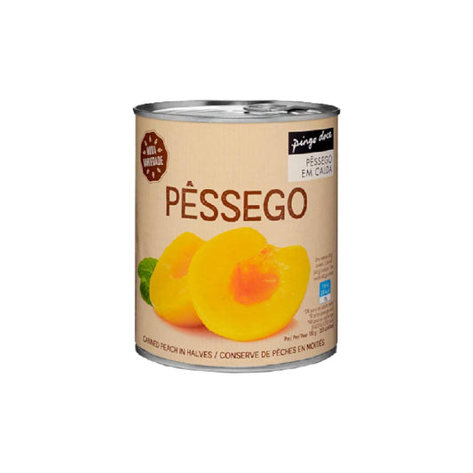 Pêssego metades em calda Pingo Doce 820g