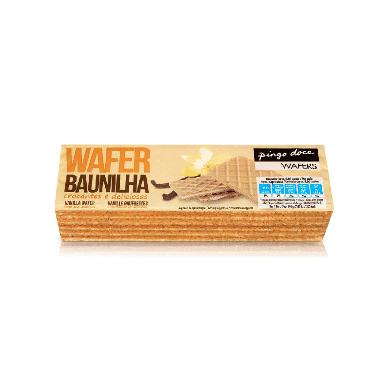 Bolacha waffer baunilha Pingo Doce 250g