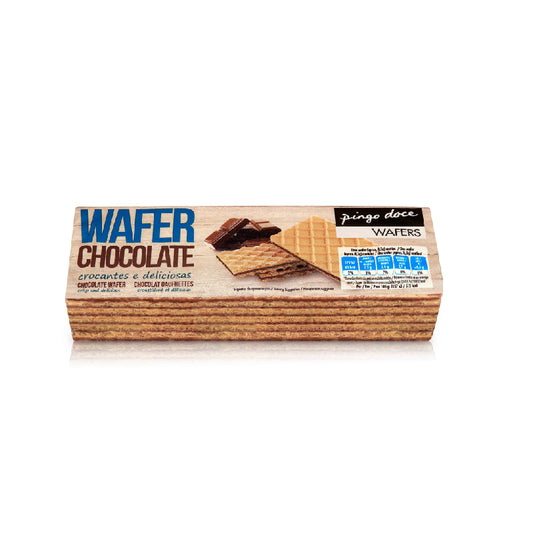 Bolacha waffer chocolate Pingo Doce 250g