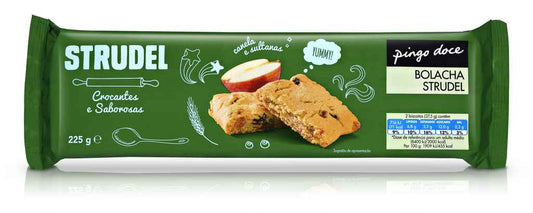 Bolacha apple strudel Pingo Doce 225g