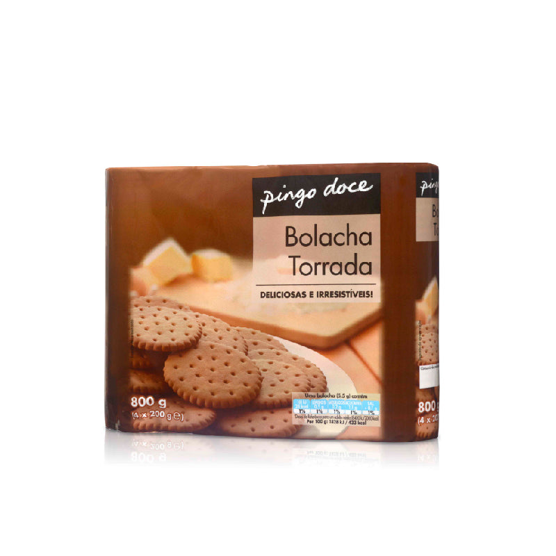 Bolacha torrada Pingo Doce 4x200g