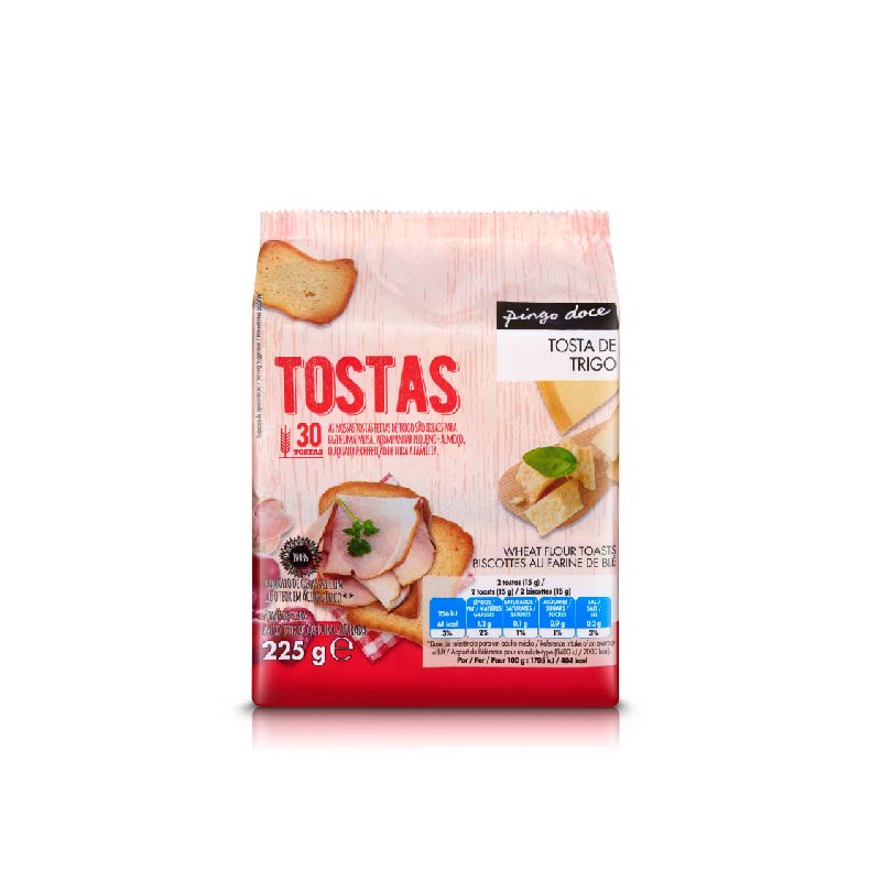 Tosta regular Pingo Doce 225g