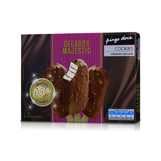 Gelado majestic cookies Pingo Doce 4x100ml