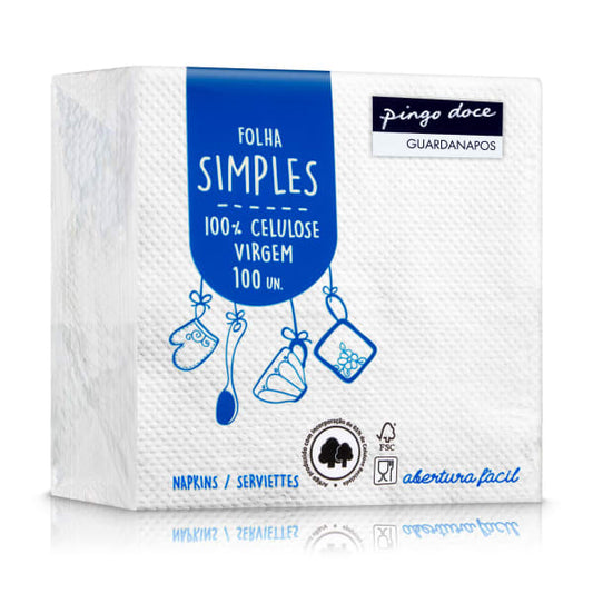 Guardanapo folha simples Pingo Doce 28x30