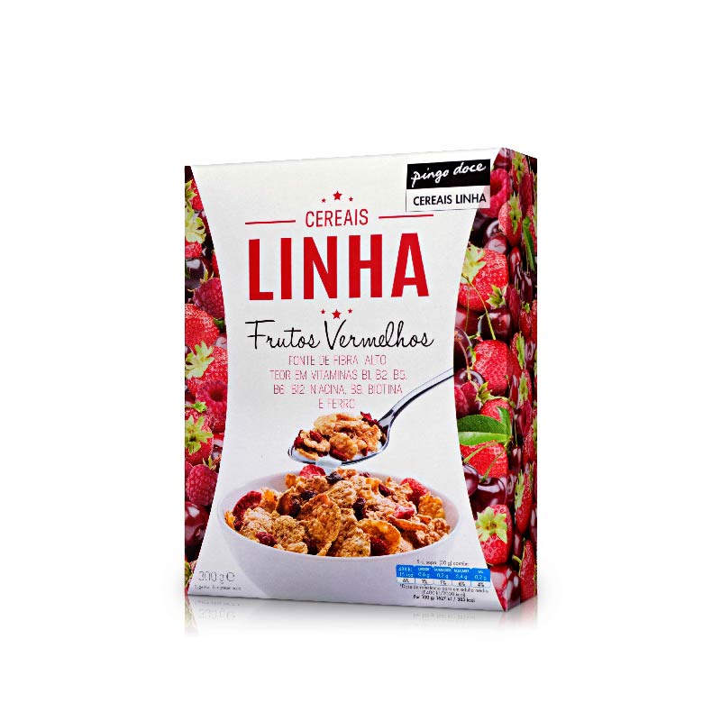 Cereais linha frutos vermelhos Pingo Doce 300g