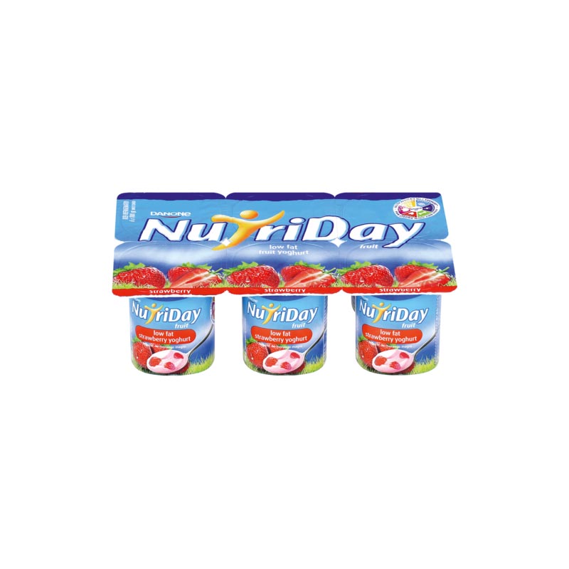 Iogurte de morango Nutriday 6x100g