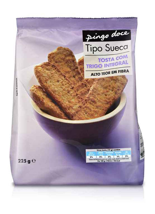 Tosta integral sueca Pingo Doce 225g