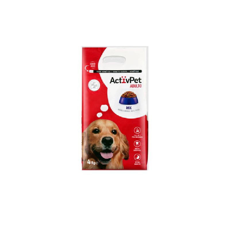 Alimento seco cão mix Activpet 4Kg