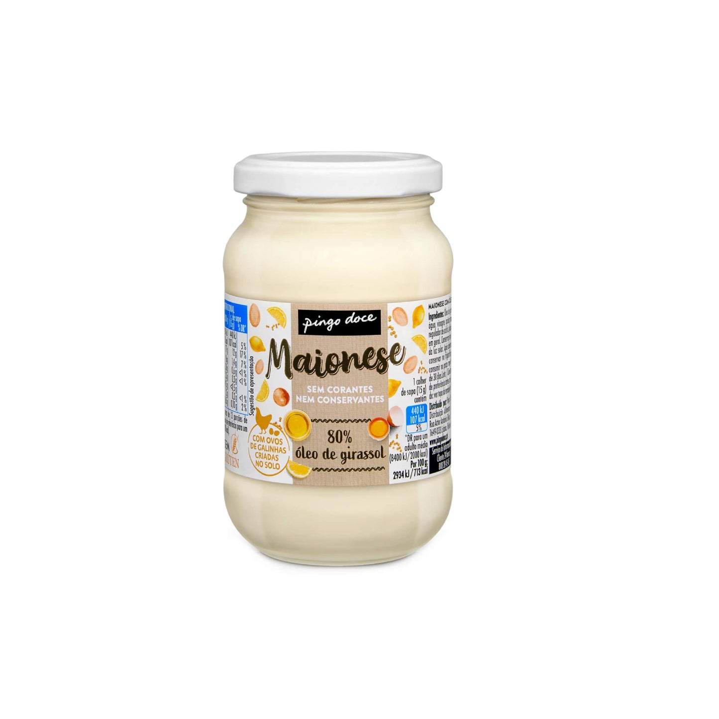 Maionese Pingo Doce frasco 207g