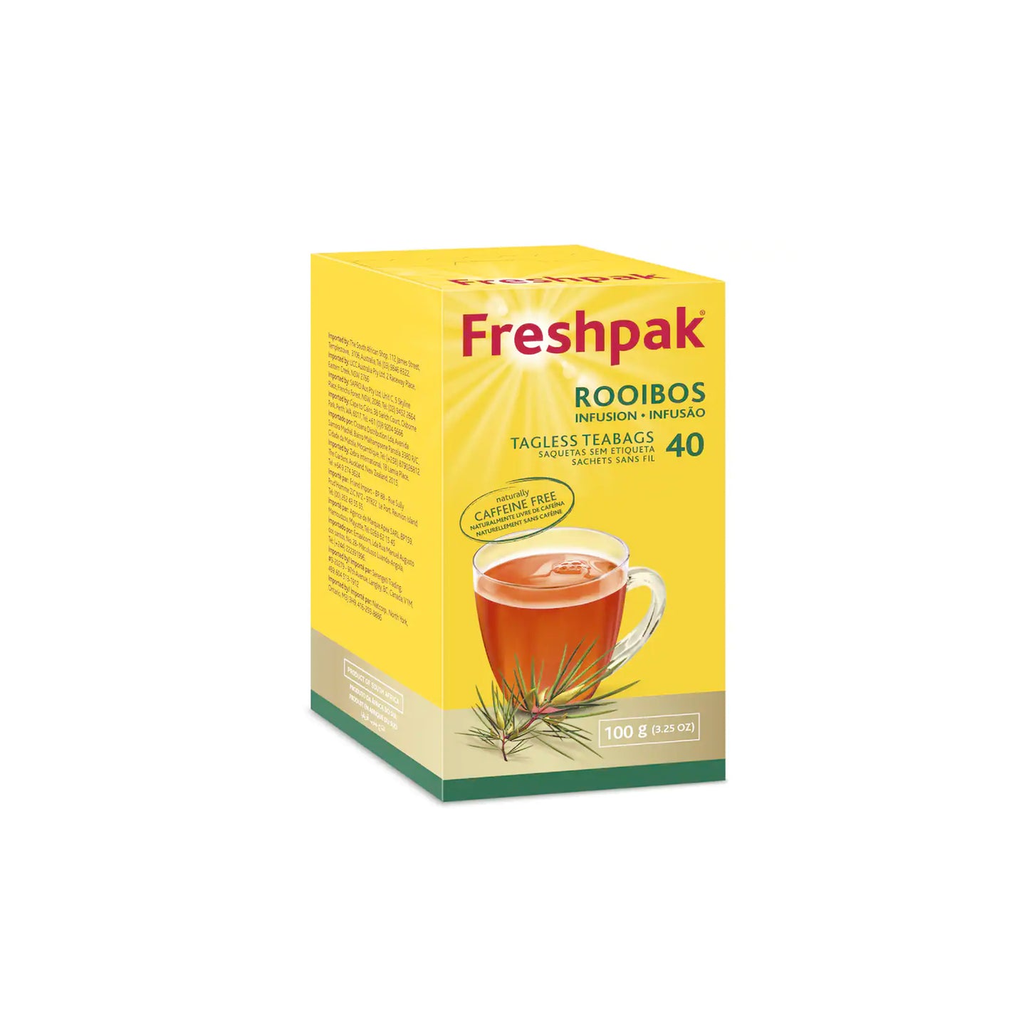 Chá Freshpack rooibos 40 saquetas