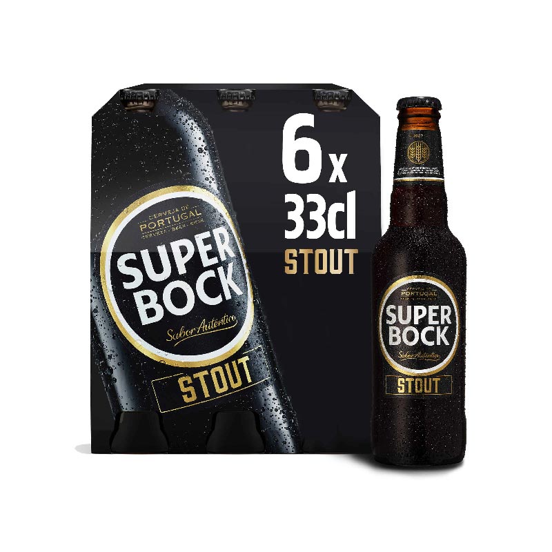 Cerveja preta 5% Super Bock 4x6x330ml