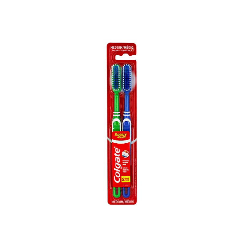 Escova de dentes double action twin colgate