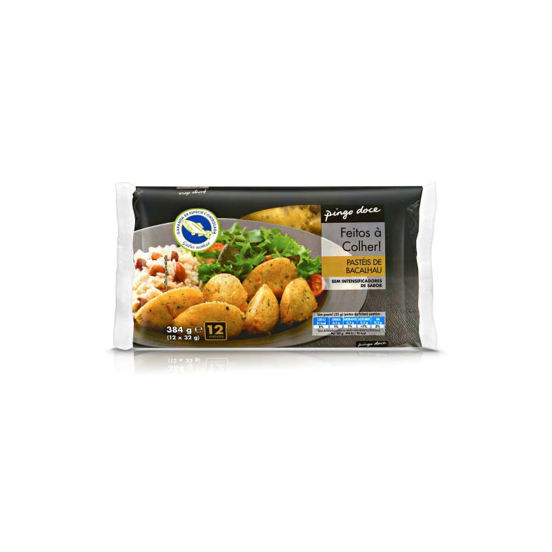 Pastéis de bacalhau Pingo Doce 384g