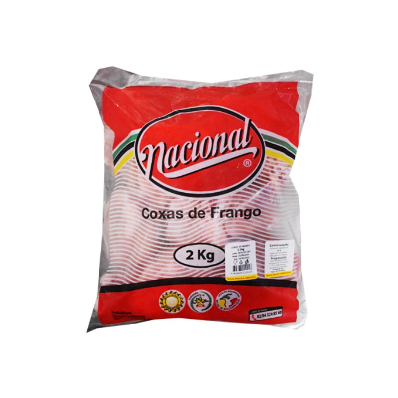 Coxas de frango congelado Nacional 2kg