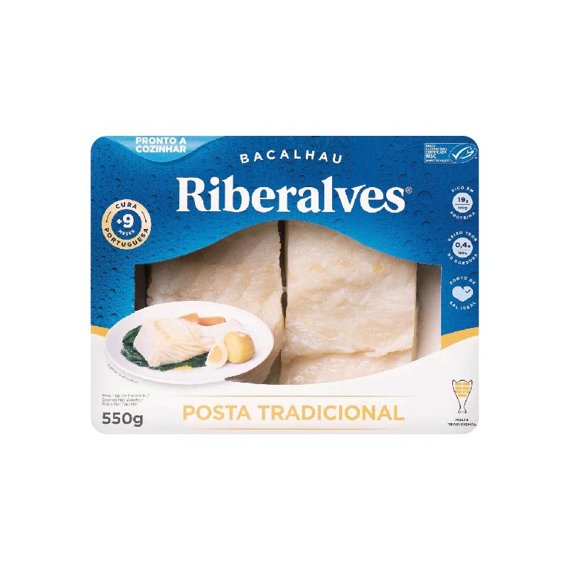 Posta tradicional congelado Riberalves 550gr