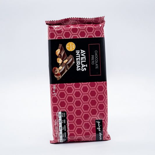 Choc Preto Avelas PD 100g