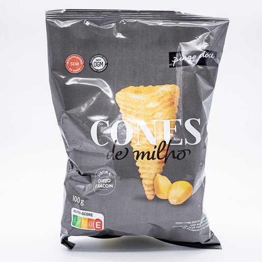 Cones Milho Qj e Bacon PD 100g