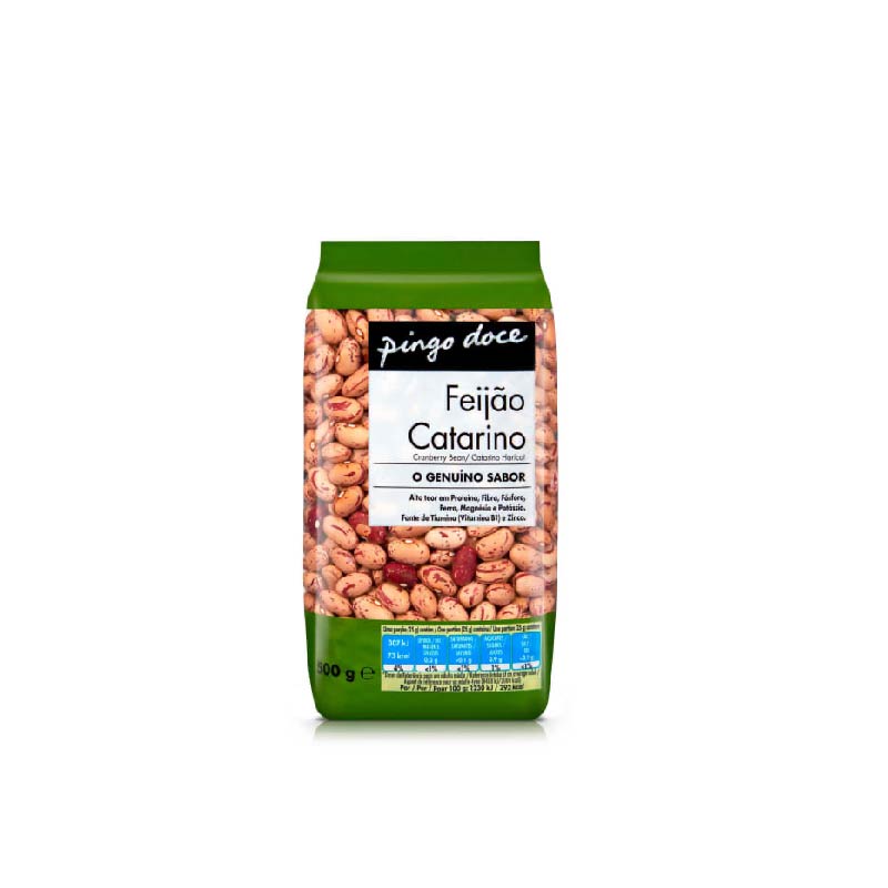 Feijão catarino seco Pingo doce 500gr