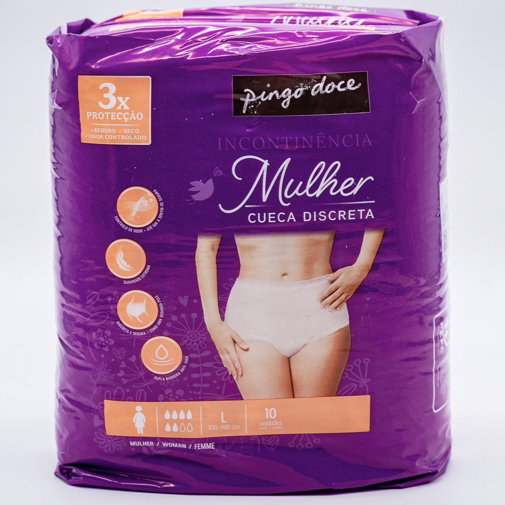 Cueca Incont Discr Large PD 10u