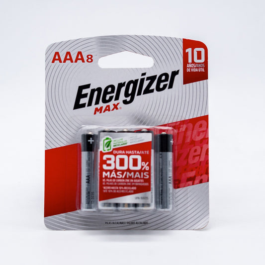 Pilhas AAA E92bp Energizer 8un