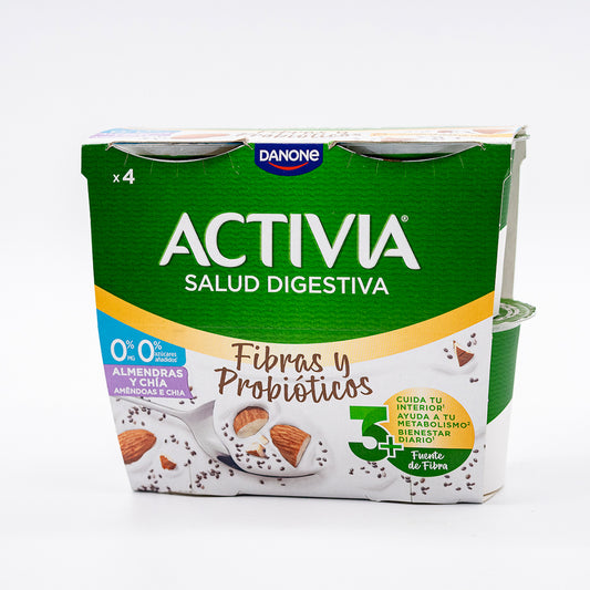 Activia Wcer 0% Chia/Am 4x 120g