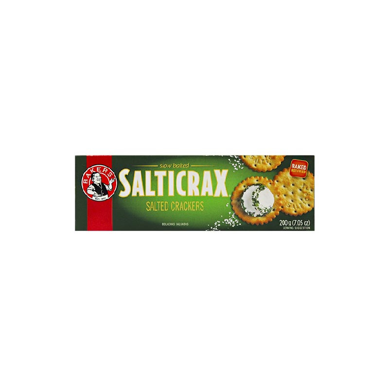 Bolacha saticrax black pepper Bakers 200g