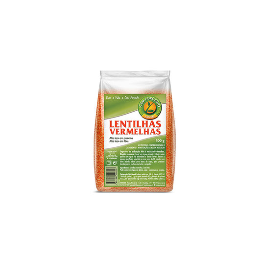 Lentilhas vermelhos 100% 500g