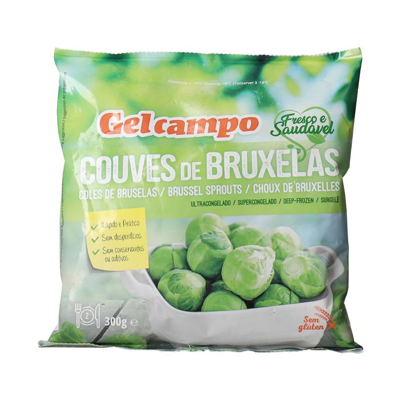 Couve bruxelas congelada Topgel 300g