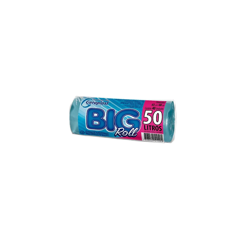 Saco de lixo 50L atilho Big Limpa 15uni