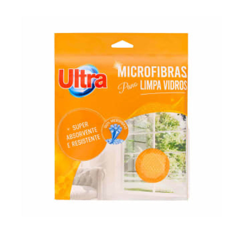 Pano limpa vidros microfibra Ultra 1un