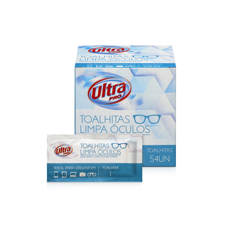 Toalhitas Limpa Oculos Ultra pro 54un