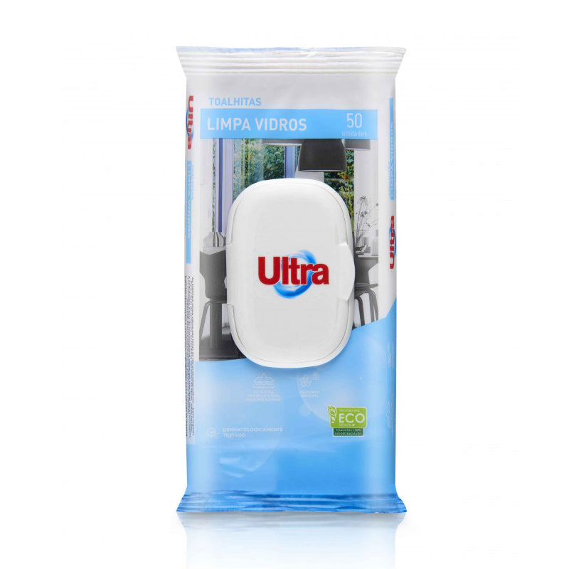 Toalhitas Limpa Vidros Ultra 50un