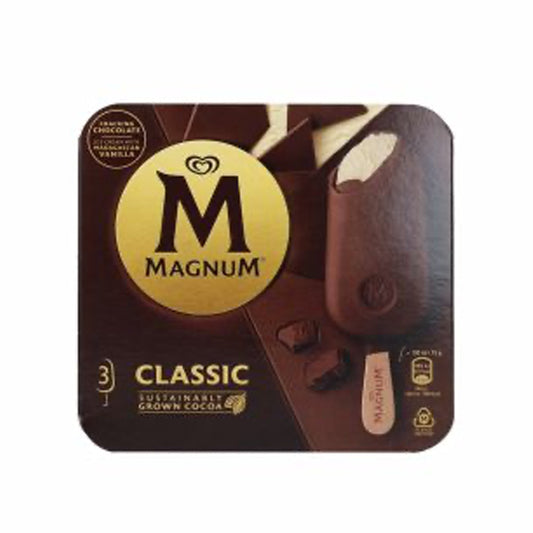 Gelado classico promo Magnum 3un