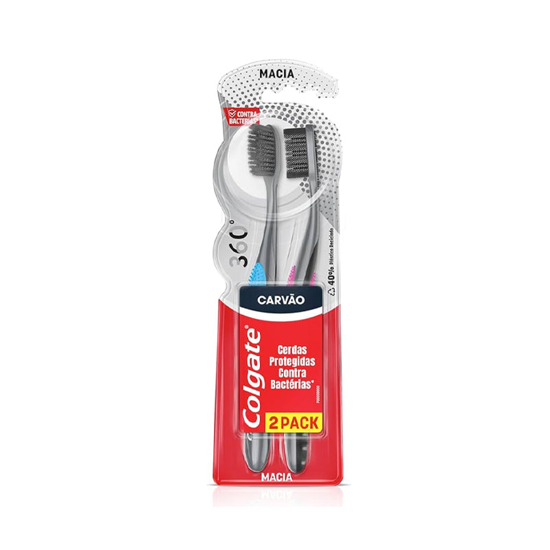 Escova dentes 360º Carvão Colgate