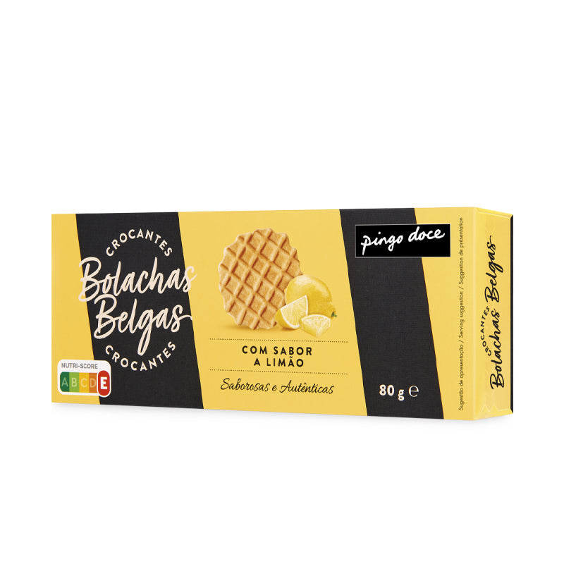 Bolacha belga limao Pingo doce 180gr