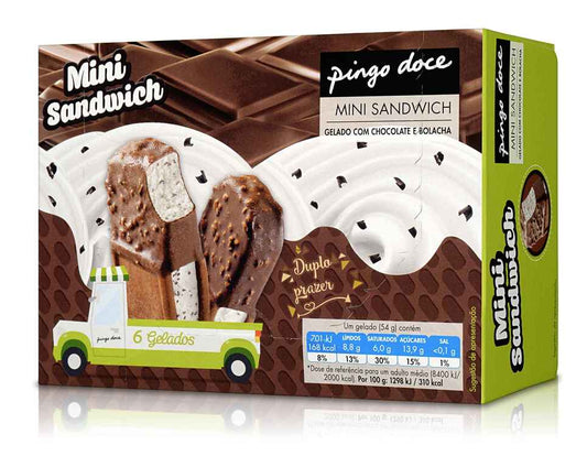 Gel sandwich nata Pingo doce 6unidades